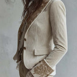 Constance | Ivoire Brodé Tailleur - Blazer