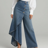 Audrey | Denim Wrap-housut