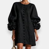 Marcelle | Relief Flower Dress