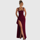 CELL | ELEGANTTI FORMAL SLIP MAXI-MEKKO AVOIMELLA SELKÄOSALLA