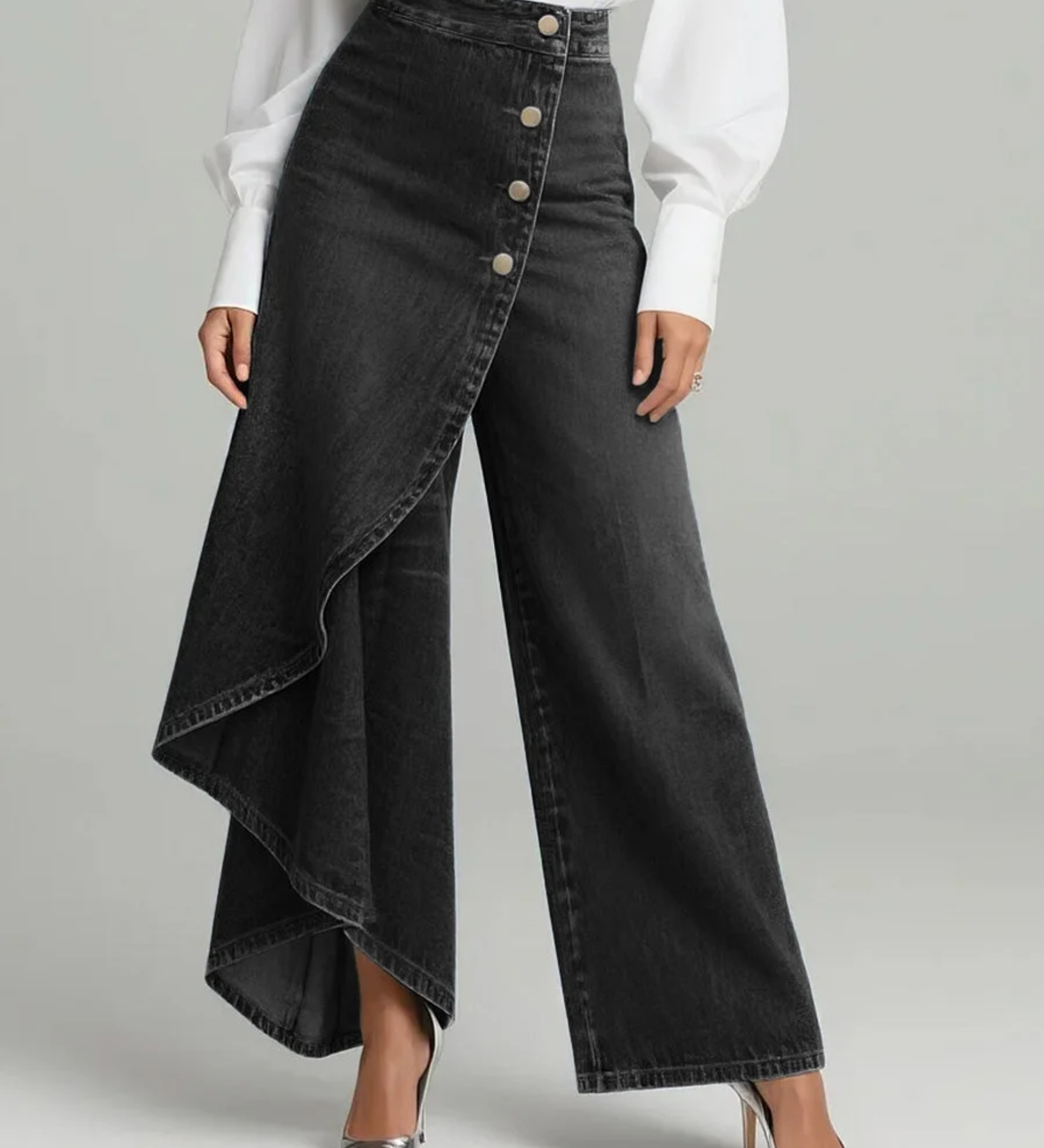 Audrey | Denim Wrap-housut