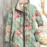 WINIFRED | VINTAGE KUKKAKUVIOINEN QUILTED TAKKI