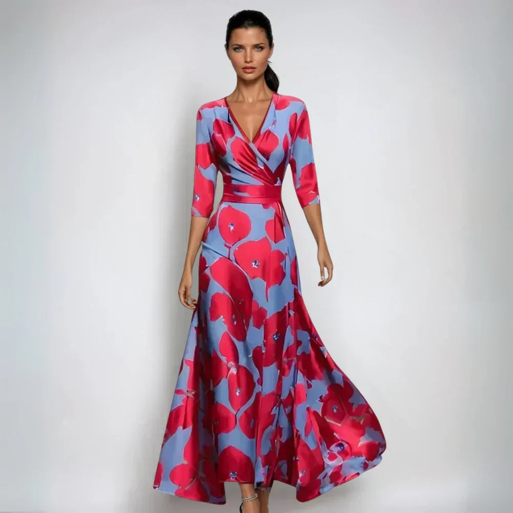 Isabel | Elegantti Kukallinen A-linjainen Mekko