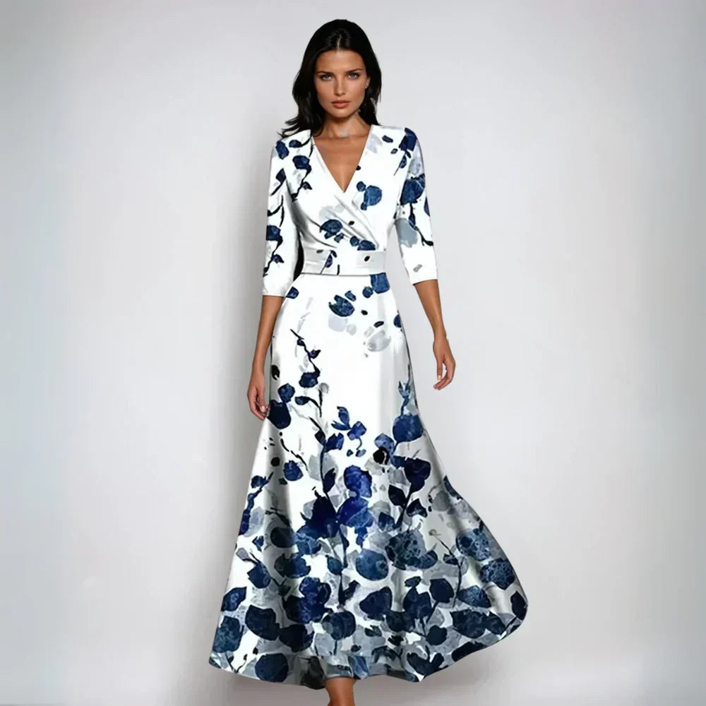 Isabel | Elegantti Kukallinen A-linjainen Mekko