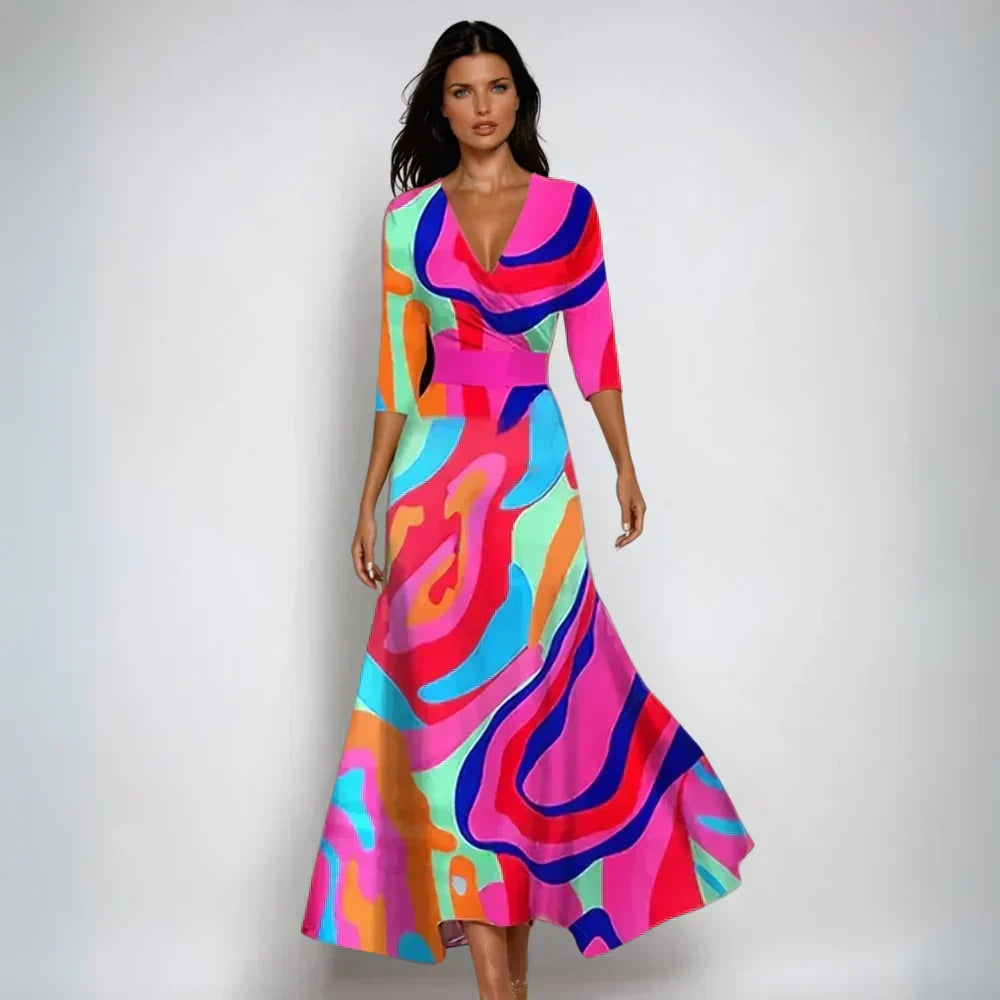 Isabel | Elegantti Kukallinen A-linjainen Mekko