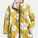 OLIVIA | V quilting-takki Daisy Elise -kukkakuviolla