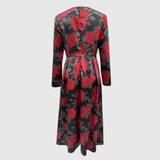LILLA | ELEGANTTI VINTAGE A-LINJAN MAXIMEKKO KUKKAKUVIOLLA