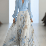 Sarah | Elegantti Kukallinen Maxi Mekko