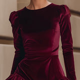 AURELIA | BURGUNDY SAMETTIREUNUSMEKKO
