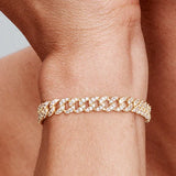 Kuubalainen Moissanite-rannekoru