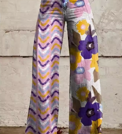 Isadora™ | Kukallinen Boho-Housut