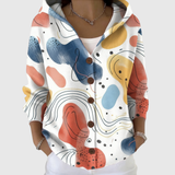 Helene | Mukava neulecardigan hupulla