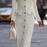 ANTIGONE | IVORY TWEED MIDI MEKKO