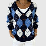Frieda | Mukava neulecardigan napilla