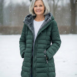 Harriet | Fleecovuorattu Puffer-takki