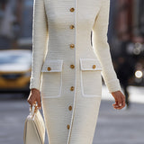 ANTIGONE | IVORY TWEED MIDI MEKKO