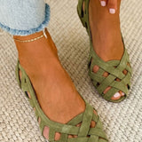 Manuela™ | Kudotut Litteät Sandalit
