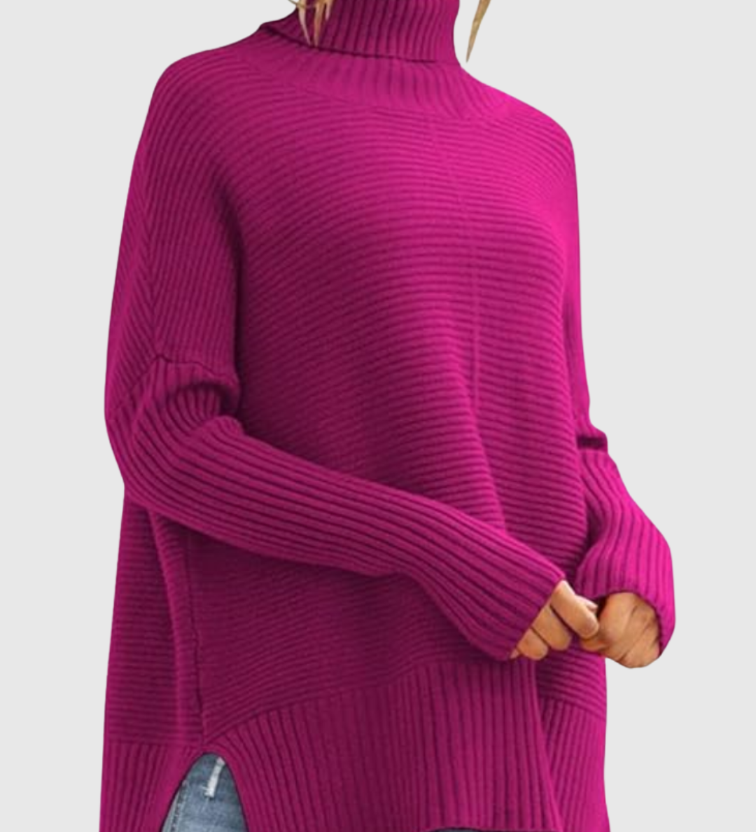 AERONWEN | RIBBED TURTLENECK NEULEPUSERO
