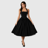 VERITY | VINTAGE-INSPIROITU HALTER MIDI-MEKKO