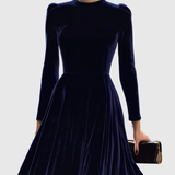 SIBELLA | NAVY PITKÄHIHAINEN MIDI-MEKKO