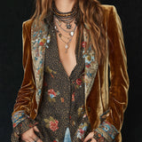Marcelline | Vintage Kukallinen Pitsiblazer