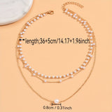 Trinity Pearl Layer Necklace Set