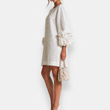 Marcelle | Relief Flower Dress