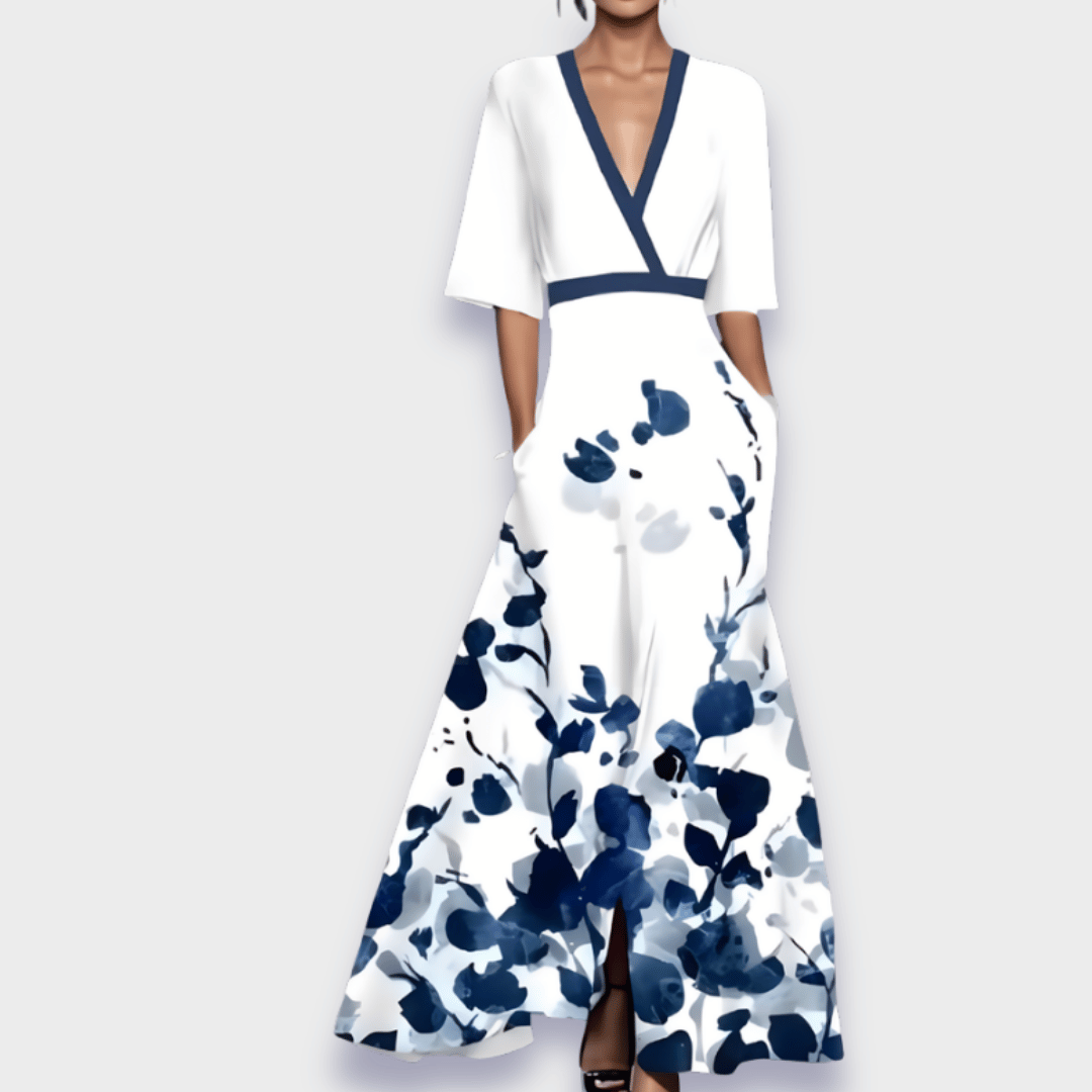 Isabel | Elegantti Kukallinen A-linjainen Mekko