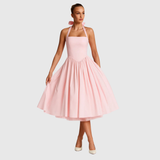 VERITY | VINTAGE-INSPIROITU HALTER MIDI-MEKKO