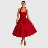 VERITY | VINTAGE-INSPIROITU HALTER MIDI-MEKKO