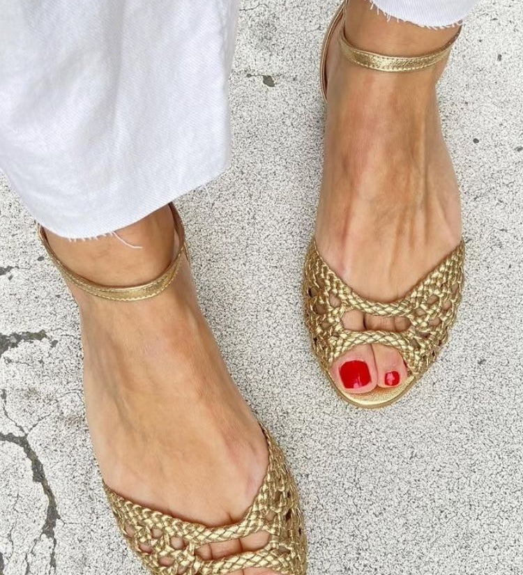 Soledad™ | Kierretty Kulta Sandalit