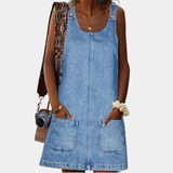 Saylor | Rentoutunut Denim-tyylinen Mekko