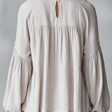 Ilmava Vintage-tyylinen Rypytetty Boheemi Paita