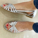 Aitana™ | Metalliset Litteät Sandalit