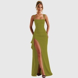 CELL | ELEGANTTI FORMAL SLIP MAXI-MEKKO AVONAISELLA SELKÄOSALLA