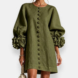Marcelle | Relief Flower Dress