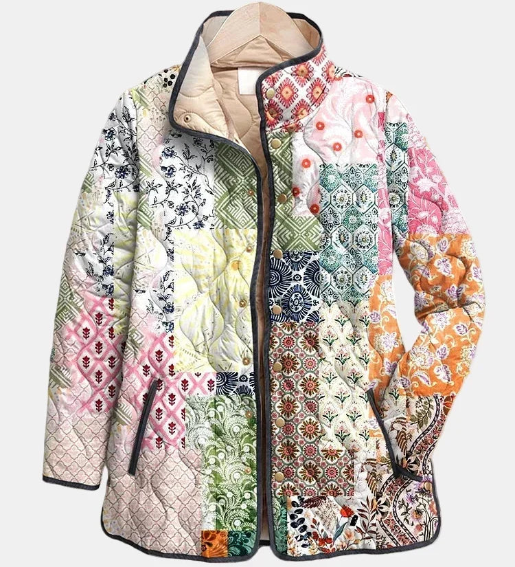 OLIVIA | Vaatetettu Patches Boheemi Takki Florence