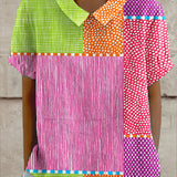 Zoe | Värikäs Patches-paita