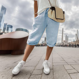 NOA | PUUVILLA-LINEN SHORTEISSA