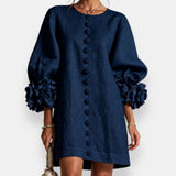 Marcelle | Relief Flower Dress