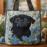Sinisilmäinen Pug Charm -kassilaukku