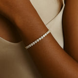 MOISSANITE KULTAINEN TENNISRANNEKE