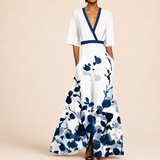 Isabel | Elegantti Kukallinen A-linjainen Mekko