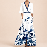 Isabel | Elegantti Kukallinen A-linjainen Mekko