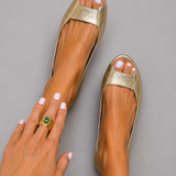 Reyes™ | Metalliset Litteät Sandalit