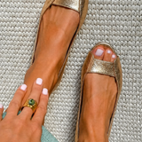 Reyes™ | Metalliset Litteät Sandalit