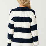 MIRELLE | V-NECK KABELINEULE RAIKKAAT RAIKAT
