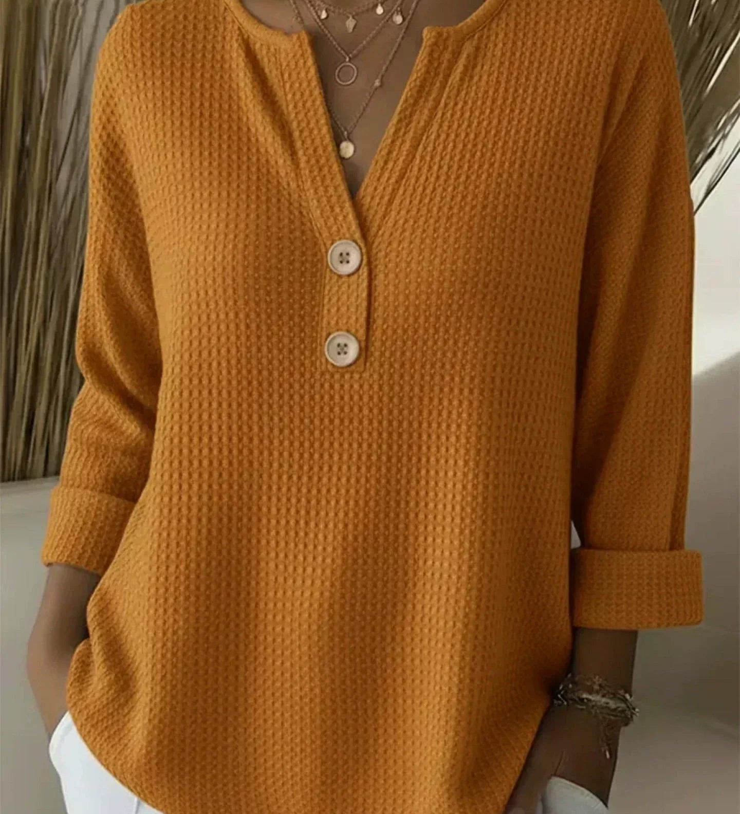 Henley-paita Gaufré Michèle