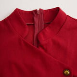 RUBY | BURGUNDY HIHATON MIDI-MEKKO