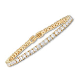 MOISSANITE KULTAINEN TENNISRANNEKE